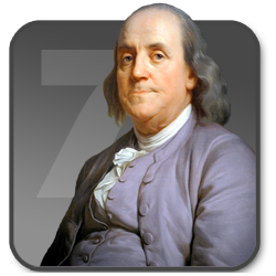 Report Card Maker Logo with Ben Franklin